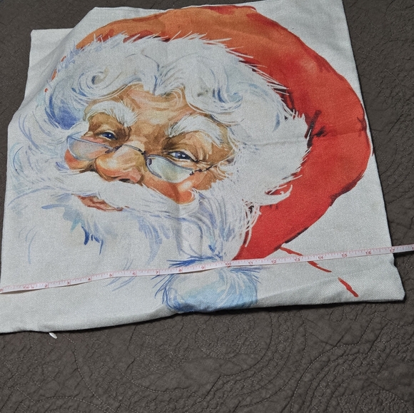 Santa Claus Whimsical Vintage Christmas Throw Pillow Cover Holiday Home Decor - Picture 6 of 9